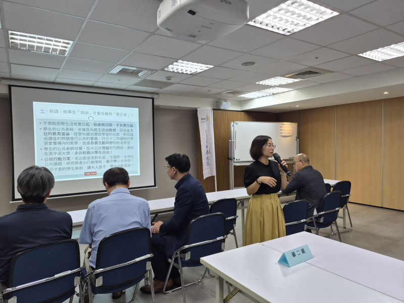 國際扶輪3481地區法治教育主委楊嘉文律師致詞